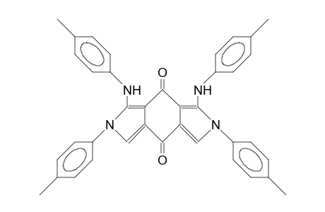 5,11-Bis(4-tolyl)-4,12-bis(4-tolylamino)-5,11-diaza-tricyclo(7.3.0.0/3,7/)dodeca-3,6,9,12-tetraene-2,8-dione