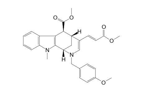 METHYL-2-(PARA-METHOXYBENZYL)-6-BETA-(METHOXYCARBONYL)-11-METHYL-1,2,5,6-TETRAHYDRO-1,5-METHANOAZOCINO-[3,4-B]-INDOLE-4(E)-ACRYLATE