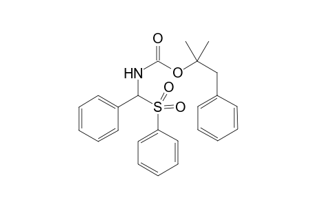2-Methyl-1-phenylpropan-2-yl phenyl(phenylsulfonyl)methylcarbamate