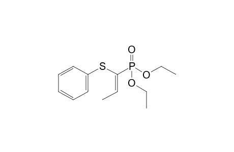 Diethyl 1-phenylthio-1-propenylphosphonate