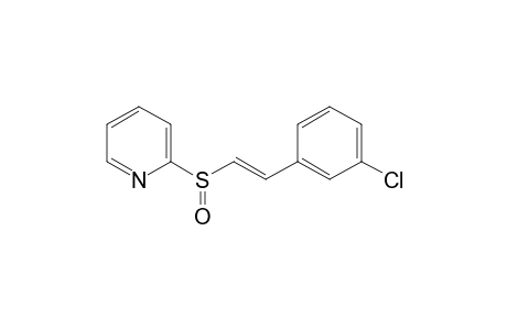 (E)-2-(3-chlorostyrylsulfinyl)pyridine