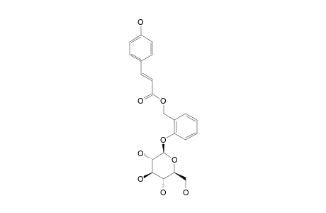 POPULOSIDE_B;2-COUMAROYLMETHYLPHENYL-BETA-D-GLUCOPYRANOSIDE