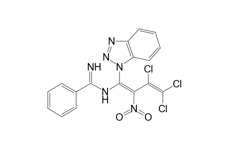 N1-[1-(1H-Benzotriazol-1-yl)-3,4,4-trichloro-2-nitrobuta-1,3-dienyl]benzamidine