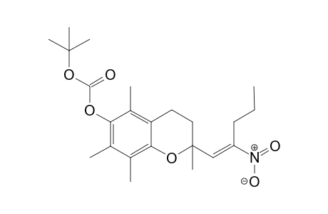 tert-butyl [2,5,7,8-tetramethyl-2-[(E)-2-nitropent-1-enyl]chroman-6-yl] carbonate