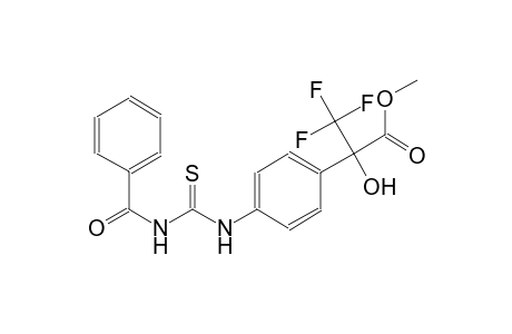 benzeneacetic acid, 4-[[(benzoylamino)carbonothioyl]amino]-alpha-hydroxy-alpha-(trifluoromethyl)-, methyl ester