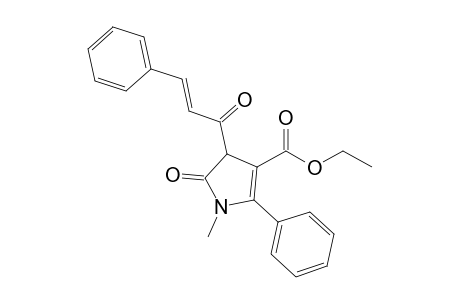 Ethyl 4-cinnamoyl-4,5-dihydro-1-methyl-5-oxo-2-phenylpyrrole-3-carboxylate