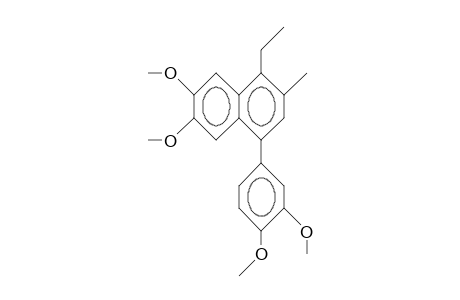1-(3,4-Dimethoxy-phenyl)-3-methyl-4-ethyl-6,7-dimethoxy-naphthalene