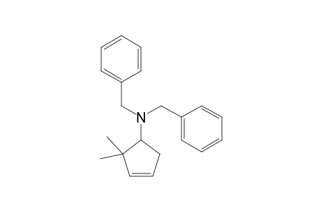 2,2-Dimethyl-N,N-bis(phenylmethyl)-1-cyclopent-3-enamine