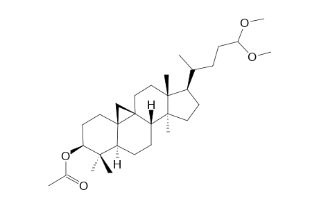 25,26,27-TRISNOR-3-BETA-ACETOXY-24-DIMETHOXY-CYCLOARTANE