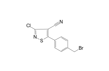 5-[4-(Bromomethyl)phenyl]-3-chloro-4-isothiazolecarbonitrile