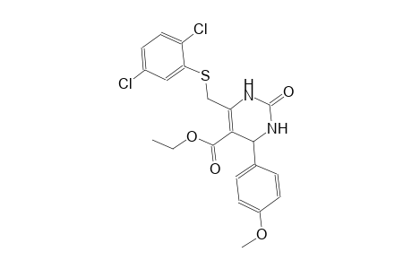 5-pyrimidinecarboxylic acid, 6-[[(2,5-dichlorophenyl)thio]methyl]-1,2,3,4-tetrahydro-4-(4-methoxyphenyl)-2-oxo-, ethyl ester