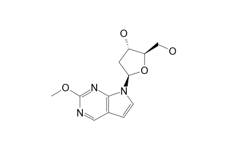 7-(2-DEOXY-BETA-D-ERYTHRO-PENTOFURANOSYL)-2-METHOXY-7H-PYRROLO-[2,3-D]-PYRIMIDINE