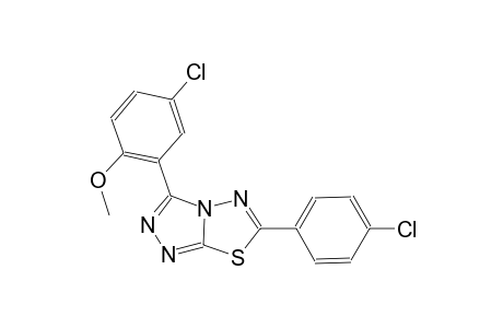 [1,2,4]triazolo[3,4-b][1,3,4]thiadiazole, 3-(5-chloro-2-methoxyphenyl)-6-(4-chlorophenyl)-