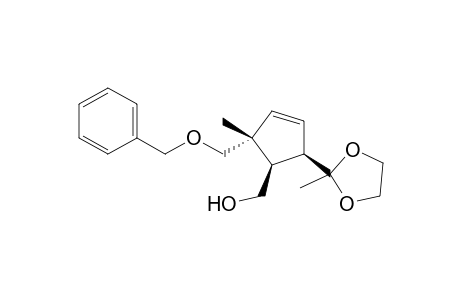 (1R,2R,5R)-2-Benzyloxymethyl-2-methyl-5-(2-methyl[1,3]dioxolan-2-yl)-cyclopent-3-enylmethanol
