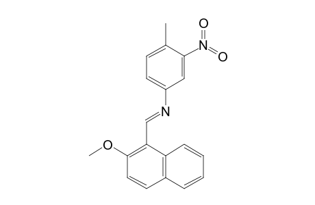 N-[(E)-(2-Methoxy-1-naphthyl)methylidene]-4-methyl-3-nitroaniline