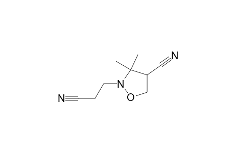 2-(2-cyanoethyl)-3,3-dimethyl-4-isoxazolidinecarbonitrile
