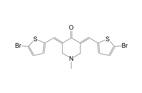 (3E,5E)-3,5-bis[(5-bromo-2-thienyl)methylene]-1-methyl-4-piperidinone