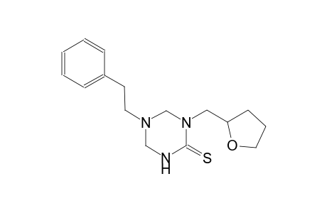 5-(2-phenylethyl)-1-(tetrahydro-2-furanylmethyl)tetrahydro-1,3,5-triazine-2(1H)-thione