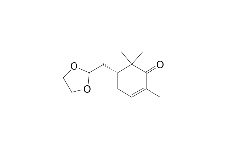 2-Cyclohexen-1-one, 5-(1,3-dioxolan-2-ylmethyl)-2,6,6-trimethyl-, (R)-