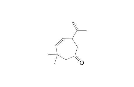 4-Cyclohepten-1-one, 3,3-dimethyl-6-(1-methylethenyl)-