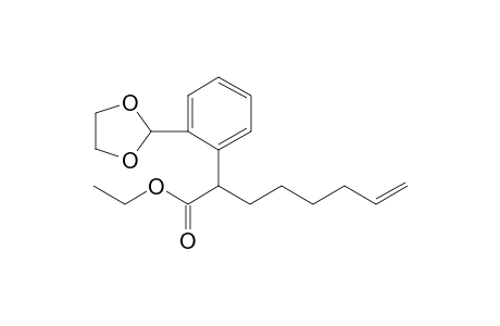2-[2-(1,3-dioxolan-2-yl)phenyl]-7-octenoic acid ethyl ester