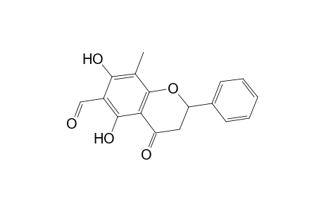 5,7-Dihydroxy-8-methyl-4-oxo-2-phenyl-6-chromanecarbaldehyde