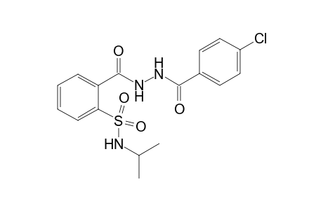 2-(2-(4-Chlorobenzoyl)hydrazinecarbonyl)-Nisopropylbenzenesulfonamide
