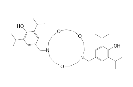 4-[[13-(4-hydroxy-3,5-diisopropyl-benzyl)-1,4,10-trioxa-7,13-diazacyclopentadec-7-yl]methyl]-2,6-diisopropyl-phenol