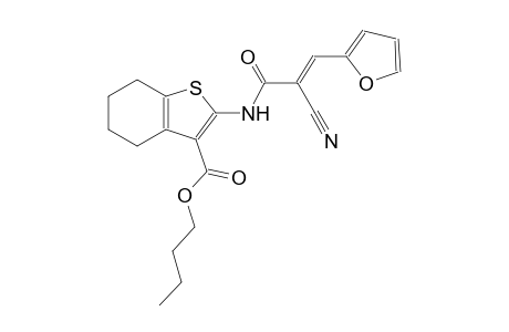 benzo[b]thiophene-3-carboxylic acid, 2-[[(2E)-2-cyano-3-(2-furanyl)-1-oxo-2-propenyl]amino]-4,5,6,7-tetrahydro-, butyl ester