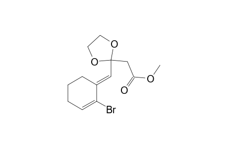 (E)-2-Bromo-1-{3-carbomethoxy-2,2-(ethylenedioxy)-1-propylidene}-2-cyclohexene