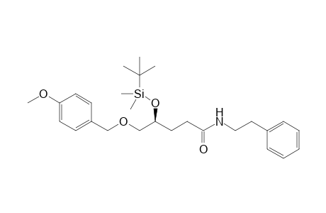 N-2-Phenylethyl (4S)-4-(t-butyldimethylsilyloxy)-5-(4-methoxybenzyloxy)pentanamide
