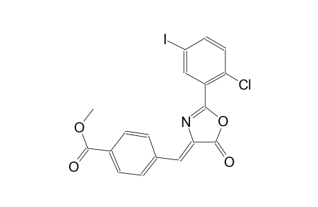 methyl 4-[(Z)-(2-(2-chloro-5-iodophenyl)-5-oxo-1,3-oxazol-4(5H)-ylidene)methyl]benzoate