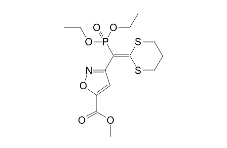 Methyl 3-((diethoxyphosphoryl)(1,3-dithian-2-ylidene)methyl)isoxazole-5-carboxylate