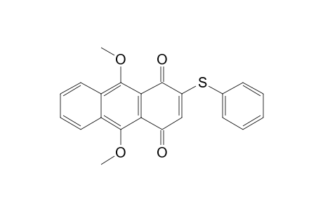 2-Phenylthio-9,10-dimethoxy-1,4-anthraquinone