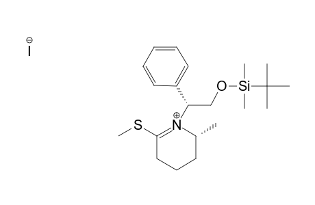 tert-butyl-dimethyl-[(2R)-2-[(2R)-2-methyl-6-(methylthio)-2,3,4,5-tetrahydropyridin-1-ium-1-yl]-2-phenyl-ethoxy]silane iodide
