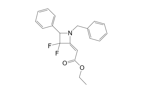 3,3-Difluoro-4-phenyl-N-benzyl-2-[(methoxycarbonyl)methylydene]-1-azacyclobutan-2-one