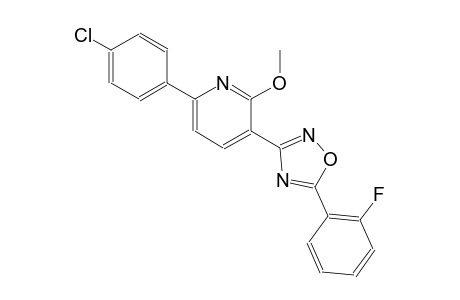 6-(4-chlorophenyl)-3-[5-(2-fluorophenyl)-1,2,4-oxadiazol-3-yl]-2-methoxypyridine