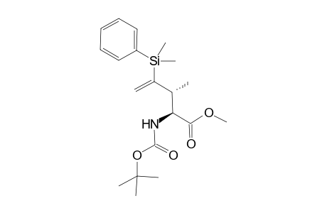 Methyl (2S*,3R*)-2-[N-(Butoxycarbonyl)amino]-3-methyl-4-(phenyldimethylsilyl)-pent-4-enoate