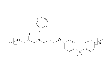 Poly(3,7-dihydroxy-5-benzyl-1,9-dioxa-5-azanonamethylene-1,4-phenylene-isopropylidene-1,4-phenylene)