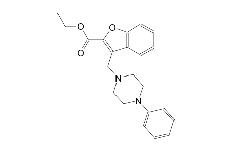 2-benzofurancarboxylic acid, 3-[(4-phenyl-1-piperazinyl)methyl]-, ethyl ester