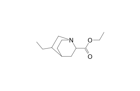 1-Azabicyclo[2.2.2]octane-2-carboxylic acid, 5-ethyl-, ethyl ester