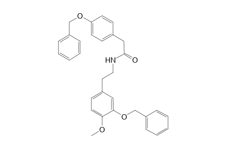 N-(3-(benzyloxy)-4-methoxyphenethyl)-2-(4-(benzyloxy)phenyl)acetamide