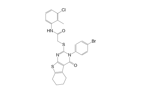 2-{[3-(4-bromophenyl)-4-oxo-3,4,5,6,7,8-hexahydro[1]benzothieno[2,3-d]pyrimidin-2-yl]sulfanyl}-N-(3-chloro-2-methylphenyl)acetamide