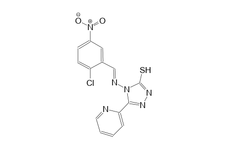 4-{[(E)-(2-chloro-5-nitrophenyl)methylidene]amino}-5-(2-pyridinyl)-4H-1,2,4-triazole-3-thiol