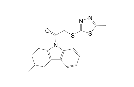 2-(3-methyl-1,2,3,4-tetrahydro-9H-carbazol-9-yl)-2-oxoethyl 5-methyl-1,3,4-thiadiazol-2-yl sulfide