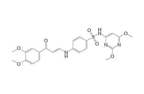 benzenesulfonamide, 4-[[(1E)-3-(3,4-dimethoxyphenyl)-3-oxo-1-propenyl]amino]-N-(2,6-dimethoxy-4-pyrimidinyl)-