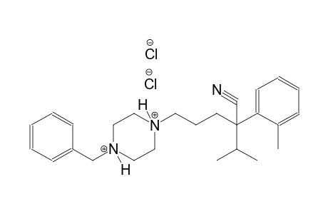 1-benzyl-4-[4-cyano-5-methyl-4-(2-methylphenyl)hexyl]piperazinediium dichloride
