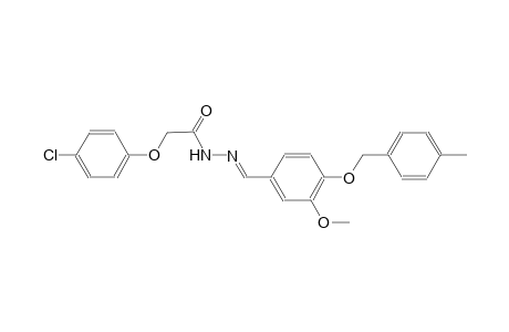 2-(4-chlorophenoxy)-N'-((E)-{3-methoxy-4-[(4-methylbenzyl)oxy]phenyl}methylidene)acetohydrazide