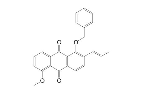 1-(Benzyloxy)-5-methoxy-2-(prop-1'-enyl)anthraquinone