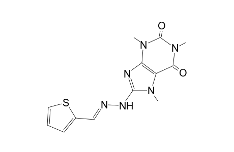 1,3,7-trimethyl-8-[(2E)-2-(2-thienylmethylene)hydrazino]purine-2,6-dione